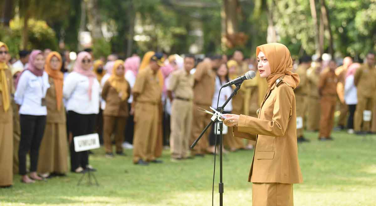 Wali Kota Kediri saat memberi sambutan. Foto: Ist