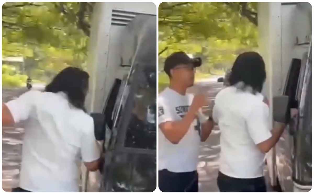 Potongan terkait oknum polisi yang viral di media sosial. 