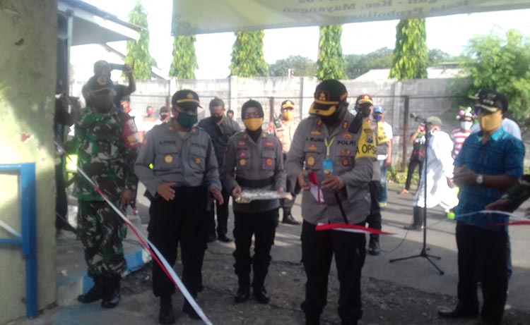 Polres Probolinggo Kota Launching Kampung Tangguh Covid-19