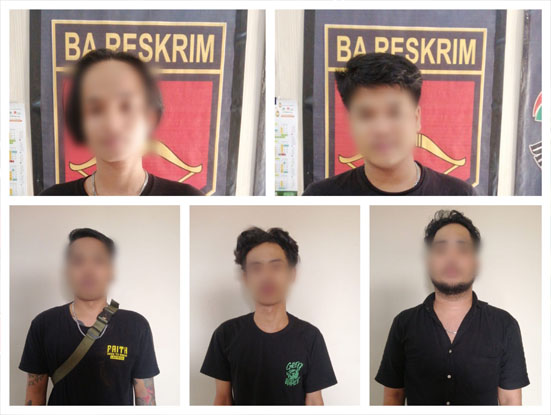 Lima pelaku penganiayaan yang di RJ