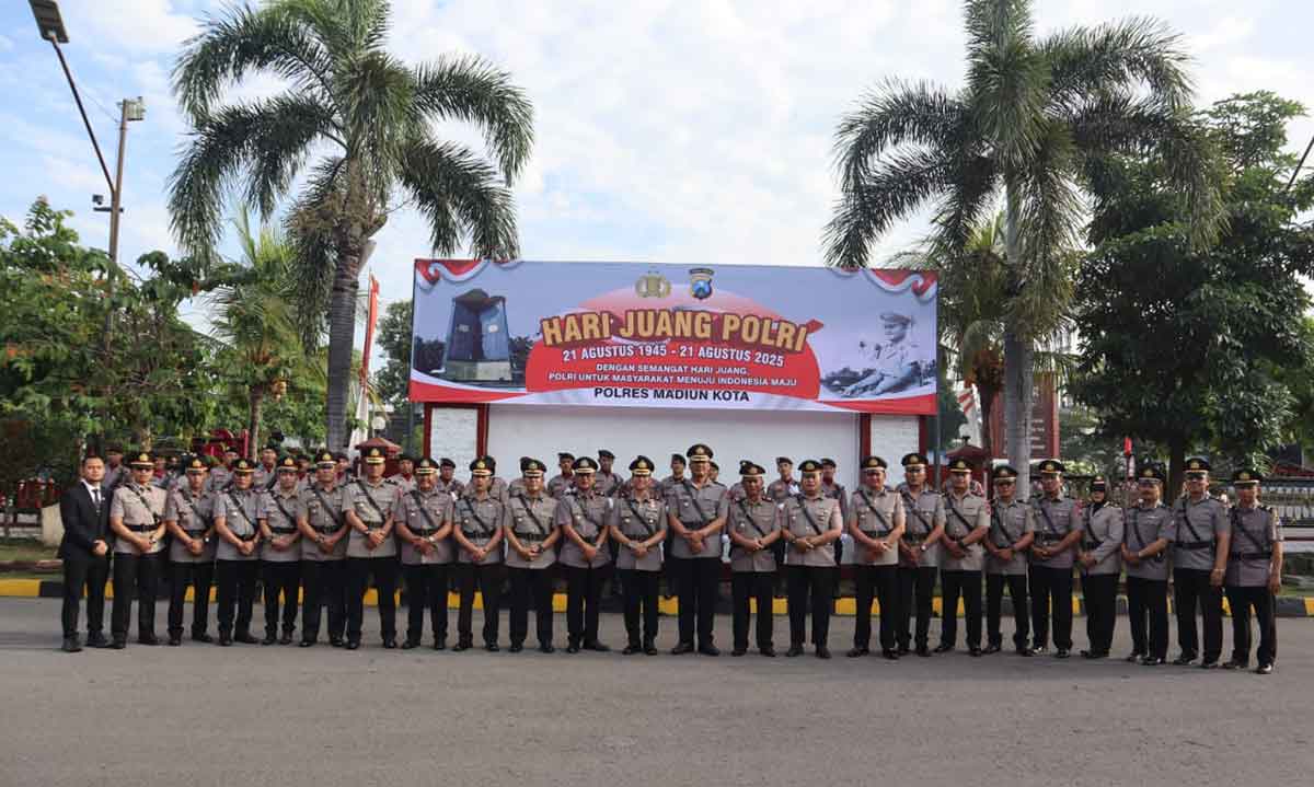 Polres Madiun Kota Gelar Upacara Hari Juang Polri, Tegaskan Komitmen Integritas dan Pengabdian