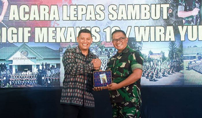 Wali Kota Kediri Hadiri Lepas Sambut Komandan Brigif Mekanis 16/Wira Yudha