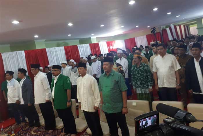 Kepala KSP Jenderal TNI (Purn) Dr. Moeldoko menghadiri peringatan Nuzulul Qur’an sekaligus peringatan Hari Lahir Pancasila di Kantor Pusat Gerakan Pemuda Ansor, Jalan Kramat Raya, Jakarta Pusat. foto: ist