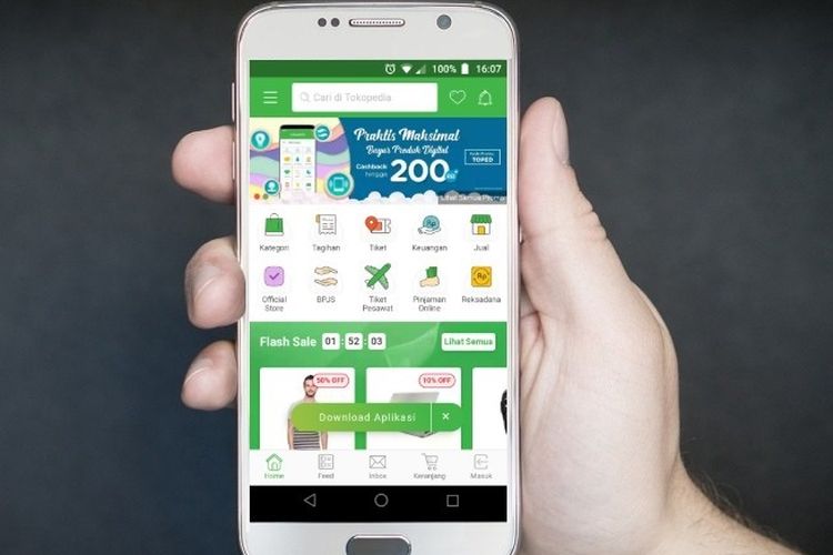 Biaya Jasa Aplikasi Tokopedia Naik. Foto: Ist