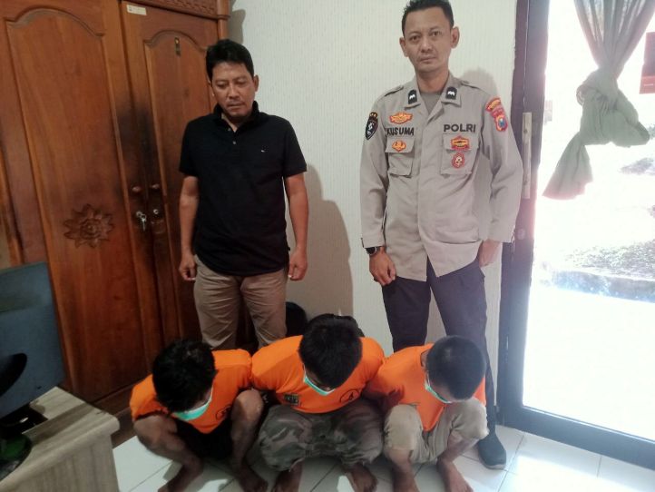Komplotan curanmor yang merupakan residivis diamankan anggota Polsek Wonocolo