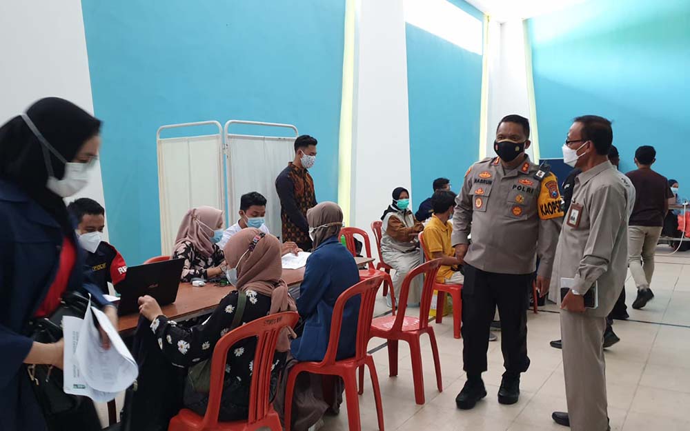 Kapolresta Banyuwangi AKBP Nasrun Pasaribu hadir langsung dalam kegiatan yang bertajuk "Polresta Banyuwangi Goes To Campus".