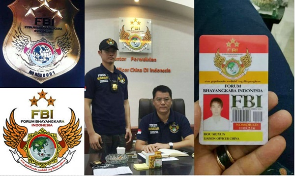 Foto-foto ormas FBI yang merupakan bentukan WNA China sedang ramai di media sosial.
