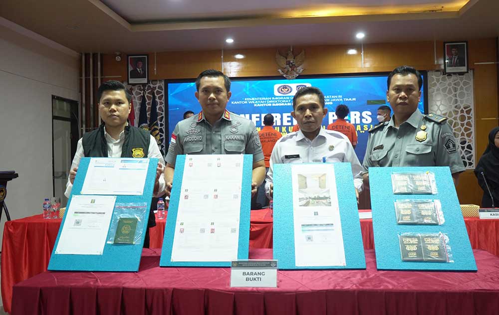 Dua Hari Operasi WiraWaspada, Kantor Imigrasi Malang Amankan 7 WNA dari Yaman dan Pakistan
