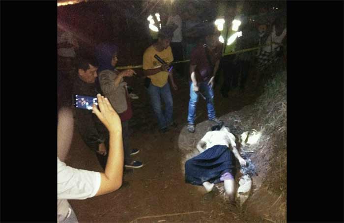 Kondisi korban sebelum dievakuasi.