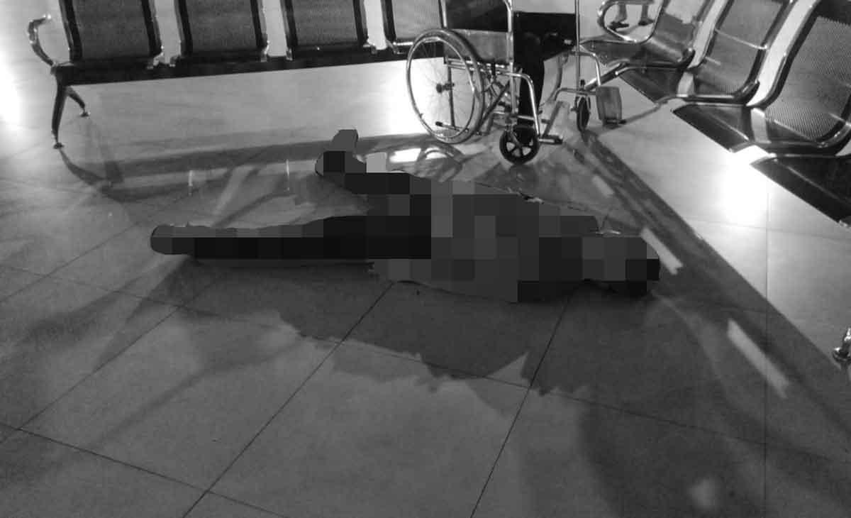Calon penumpang yang ditemukan meninggal dunia di Terminal Bungurasih.