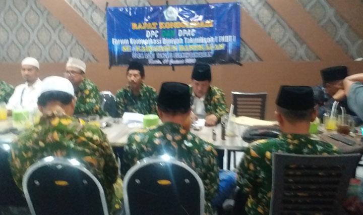 Suasana rapat konsolidasi PAC FKDT se-Kabupaten Bangkalan.