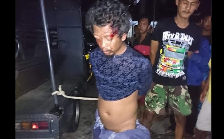 Yahya diduga ODGJ yang jadi korban salah sasaran. (foto: ist.)