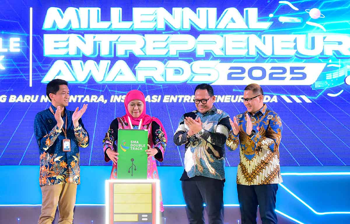 Gubernur Khofifah saat menghadiri MEA 2025 di ITS.