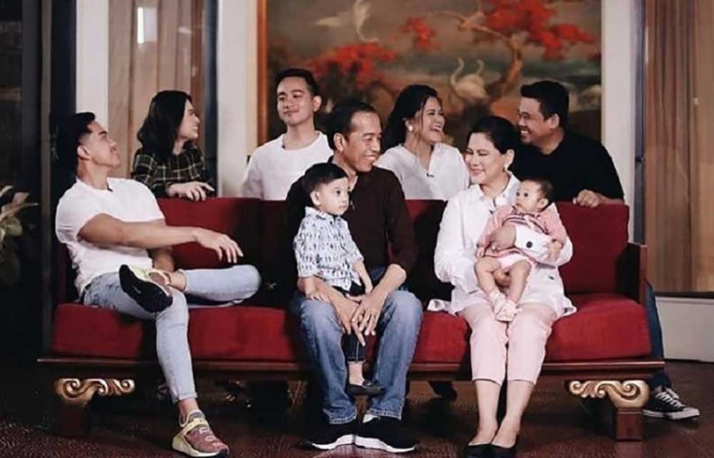 Keluarga besar Presiden Joko Widodo. Foto: Instagram