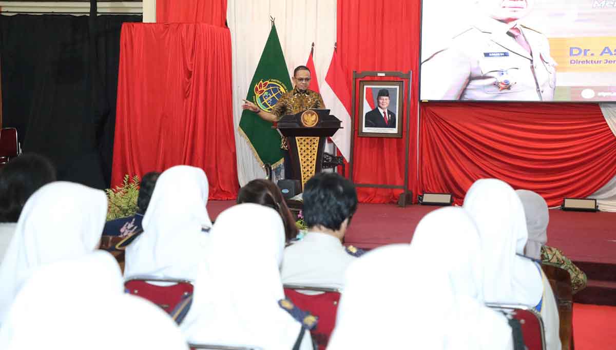 Dirjen PHPT Kementerian ATR/BPN, Asnaedi, saat memberi sambutan.