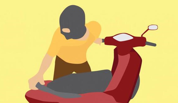Ilustrasi pencurian motor.