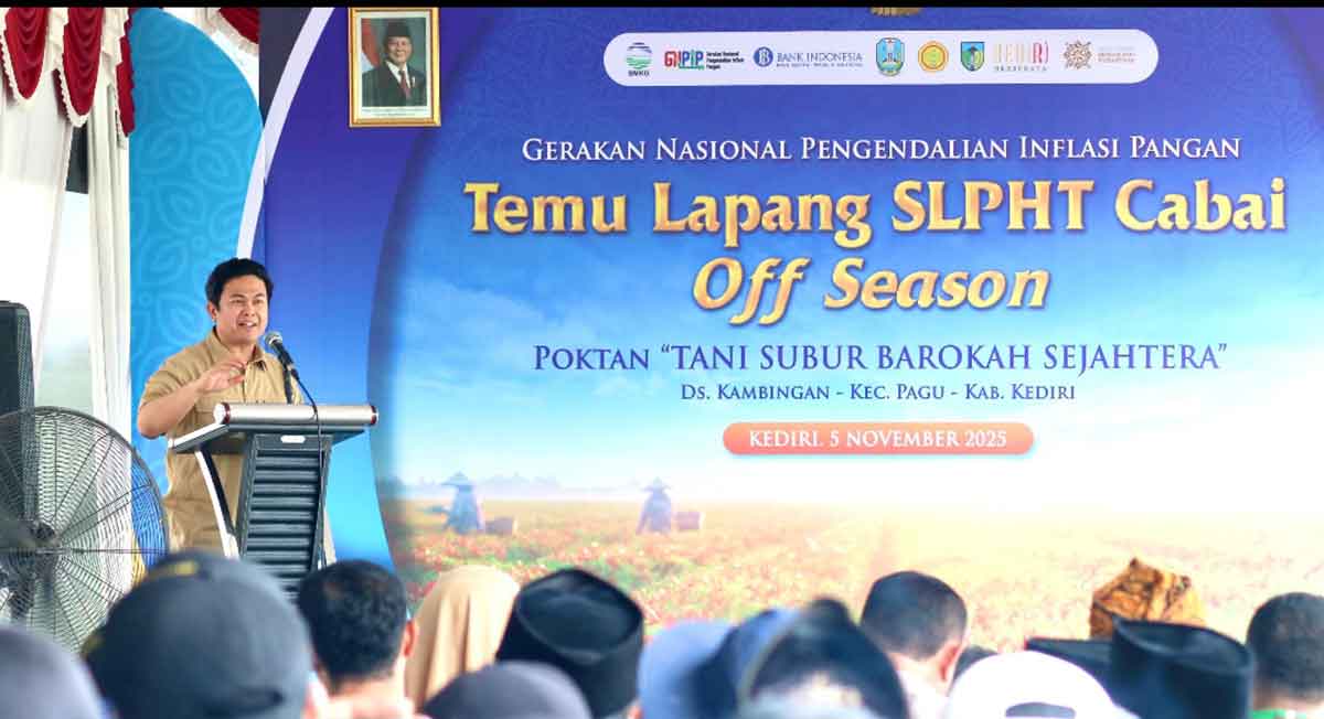 Kepala KPwBI Kediri, Yayat Cadarajat, saat memberi sambutan. Foto: Ist