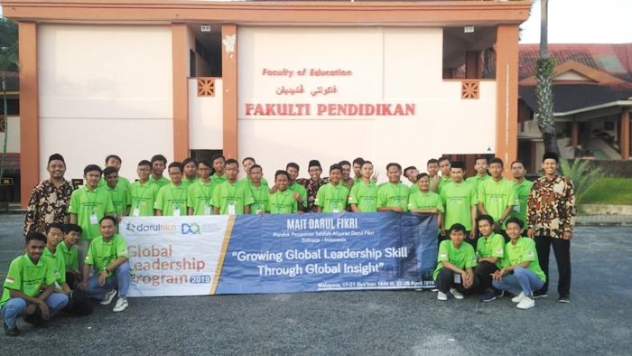 FOTO BARENG: Siswa MAIT Darul Fikri Sidoarjo mengikuti Global Leadership Program (GLP) dengan mengunjungi Universiti Kebangsaan Malaysia (UKM), 22-26 April 2019. foto: ist