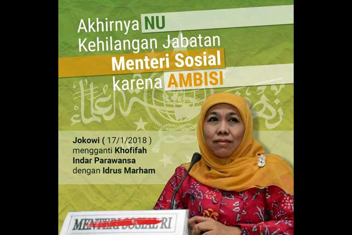 Sejumlah meme yang menyerang Khofifah beredar di media sosial.