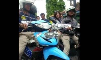 Rekonstruksi penyiraman air keras yang diperankan oleh peran pengganti. foto: ist
