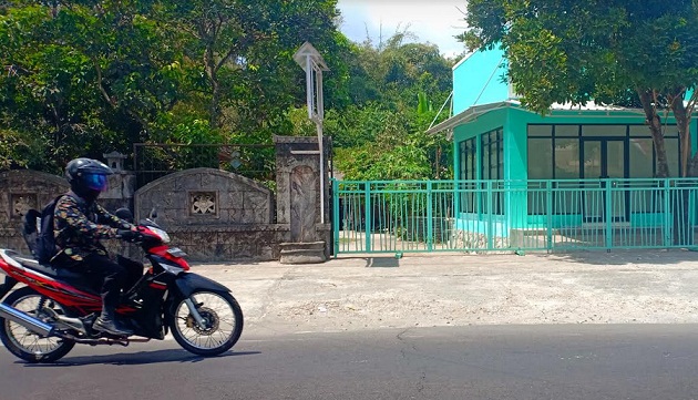 Rumah yang ditempati KJW, terduga teroris di Kota Blitar.