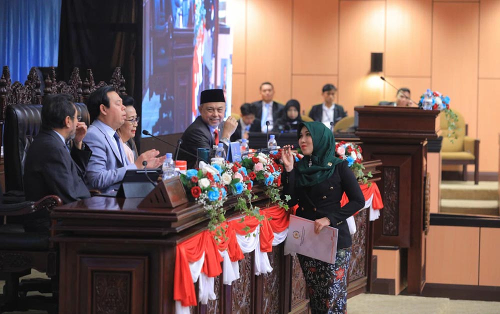 Lia Istifhama saat di Ruang Paripurna DPD RI, Rabu (15/1/2026).