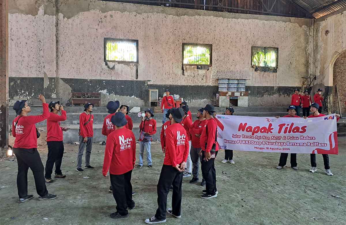 Napak tilas sejarah kereta api di Madura.