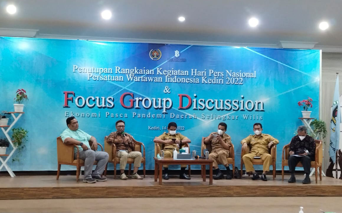 Suasana FGD yang digelar PWI Kediri. Foto: ist.