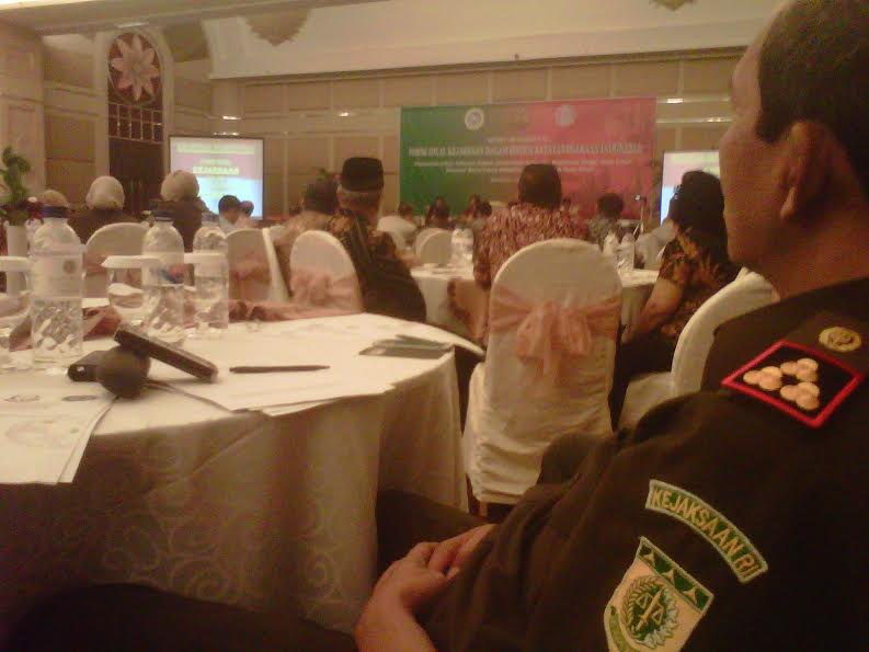 Seminar tentang posisi jaksa. foto: nur faishal/BANGSAONLINE
