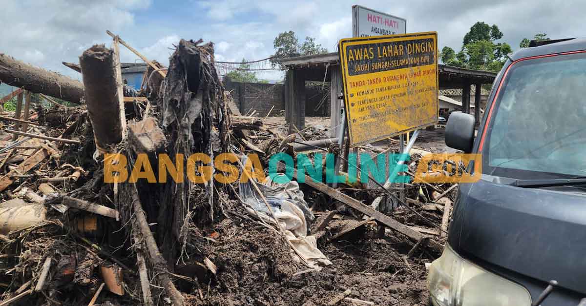 Dampak erupsi Semeru, Lumajang. Foto: BANGSAONLINE