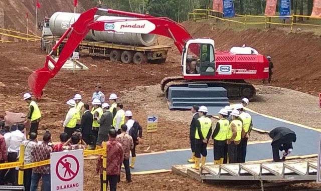 Aktivitas pengeboran PT KCIC dikawasan Halim Perdana Kusuma yang belum ada izin dan kesepakatan. foto: istimewa