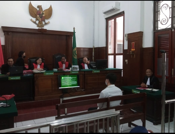 Suasana persidangan  lanjutan kasus kecelakaan lalu lintas BMW maut Mayjed Sungkono