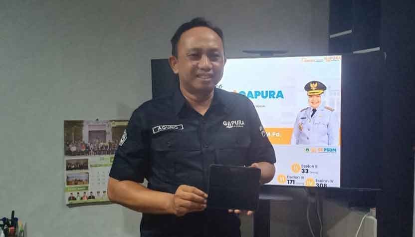 Kepala BKPSDM Gresik, Agung Endro Dwi Setyo Utomo.