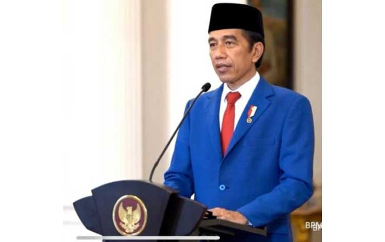Presiden RI Joko Widodo (Jokowi) saat pidato perdana secara virtual dalam Sidang Umum PBB ke-75 dan tatap muka, Rabu (23/9 - 2020). foto: Youtube Sekretariat Presiden/ kabar24.bisnis.com.