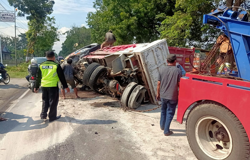 Kondisi mengalami kerusakan parah usai terlibat kecelakaan.