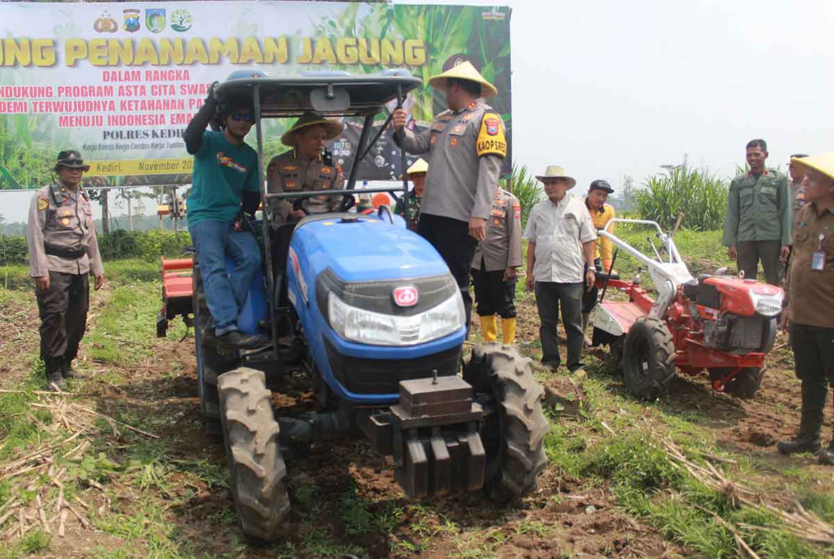 Karo SDM Polda Jatim Apresiasi Langkah Polres Kediri Dukung Asta Cita Program Swasembada Pangan