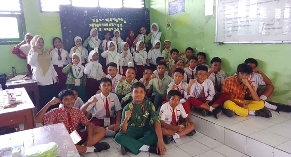 Suasana MPLS di SMPN 1 Ngasem, Kabupaten Kediri. Foto: Ist