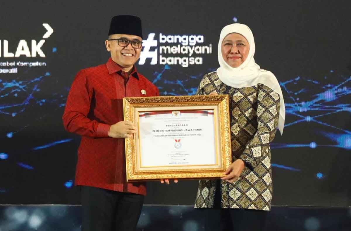 Indeks Reformasi Birokrasi Pemprov Jatim Raih Predikat A