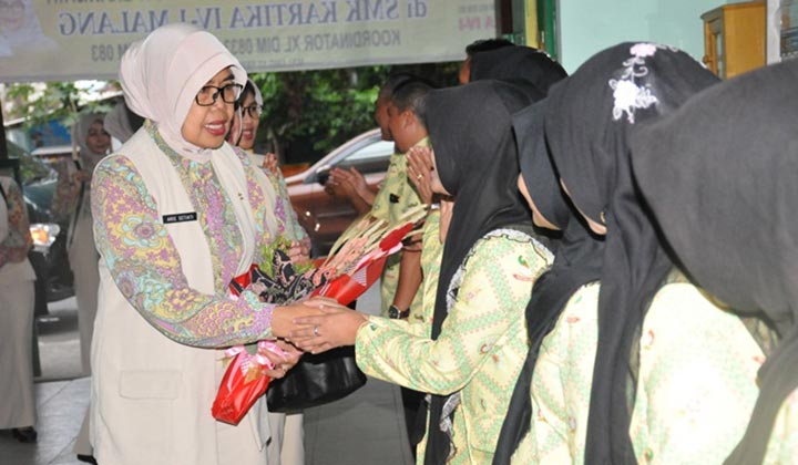 Ketua Yayasan Kartika Jaya Cabang IV Brawijaya Bertandang ke Kota Malang