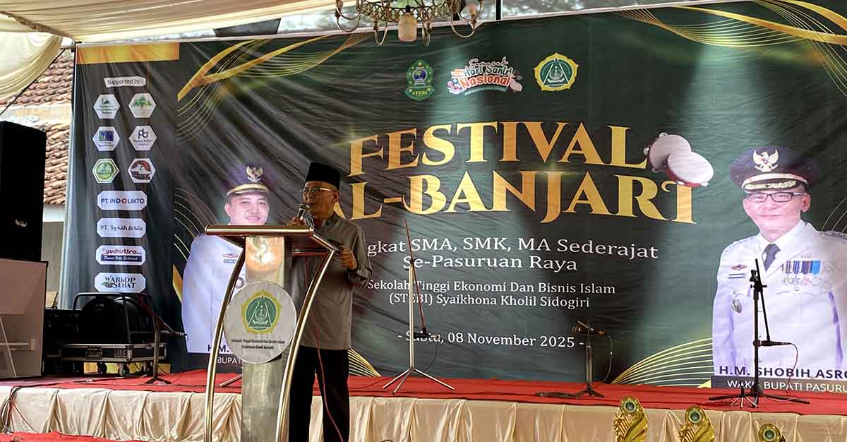 Wakil Bupati Pasuruan, M. Shobih Asrori, saat memberi sambutan.