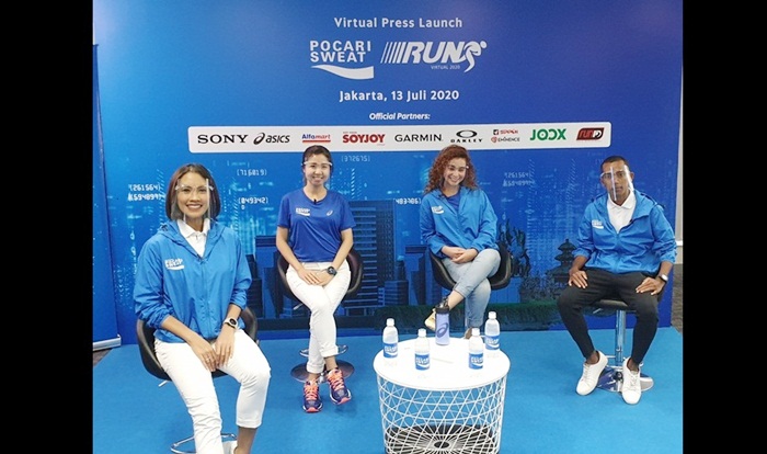 Dari kiri: Melanie Putria, Puspita Winawati, Sahila Hisyam, dan Agus Prayogo saat virtual press conference.