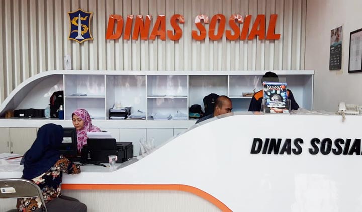 Kantor Dinsos Surabaya.