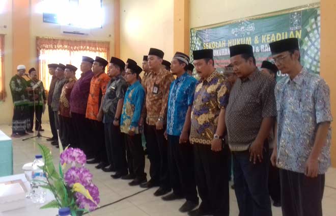 Prosesi pelantikan jajaran Pengurus LPBH NU Situbondo